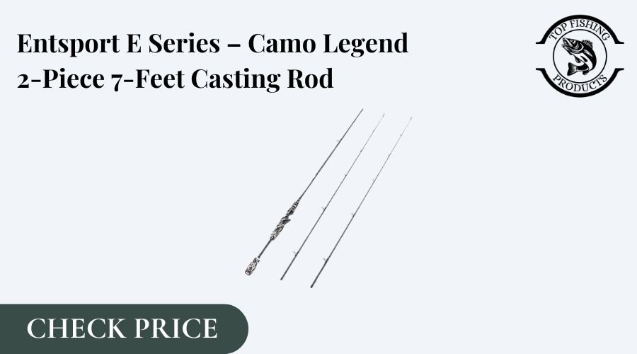 Entsport E Series Baitcasting Rod camo legend