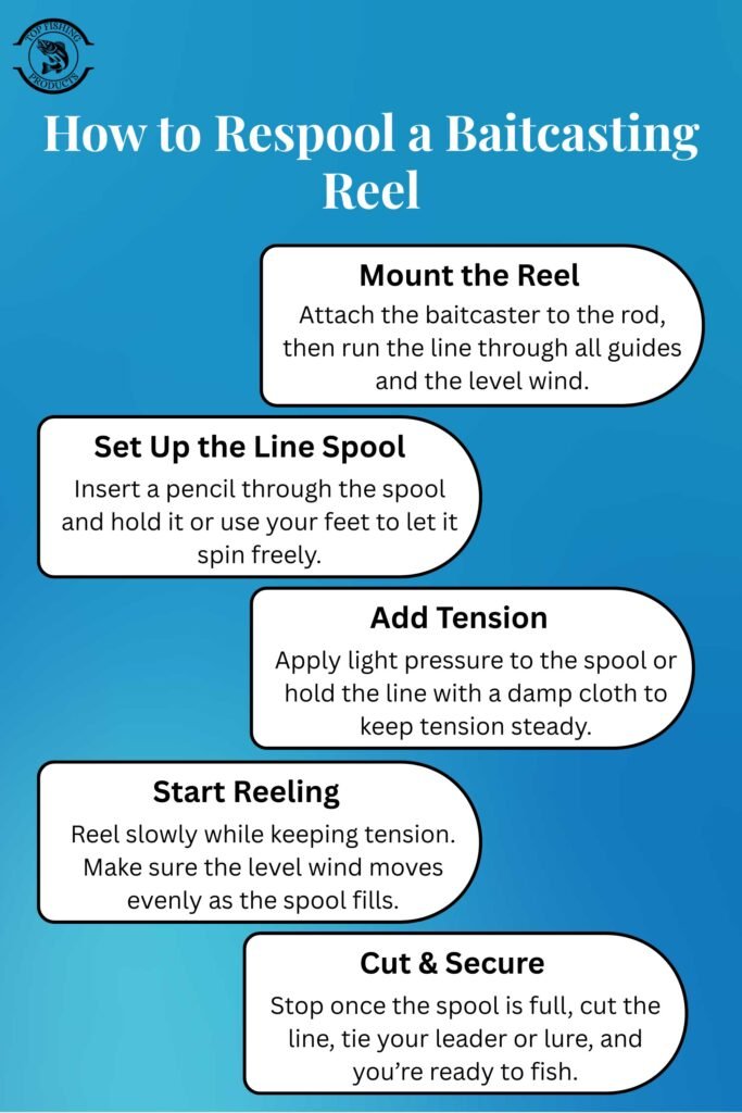 How to Respool a Baitcasting Reel